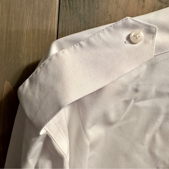 Airline Pilot White Button Down Uniform Shirt-Neck Size 20 Long Sleeves 34/35 - Picture 4 of 8